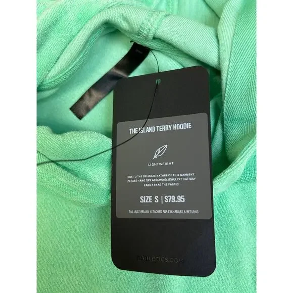 Men’s Fabletics Terry Hoodie,Top,Shorts Set Mint / $200 Retail!! / Size S / NWT - Picture 7 of 11